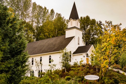 Small country church.
