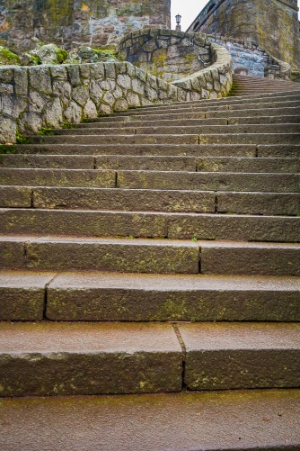 Steps leading up to Joseph Hill Park, Portland, Oregon.